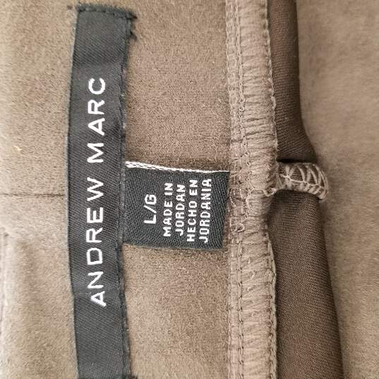 Andrew Marc Women Brown Pants L image number 4