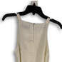 NWT Womens White Square Neck Sleeveless Tie Waist A-Line Dress Size X-Small image number 4