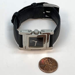 Designer ESQ Mens Black Rectangle Stainless Steel Analog Wristwatch 29.4g