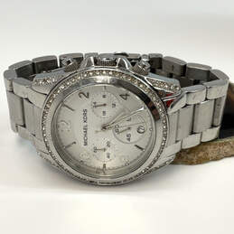 Designer Michael Kors Blair MK-5165 Clear Rhinestone Chronograph Wristwatch