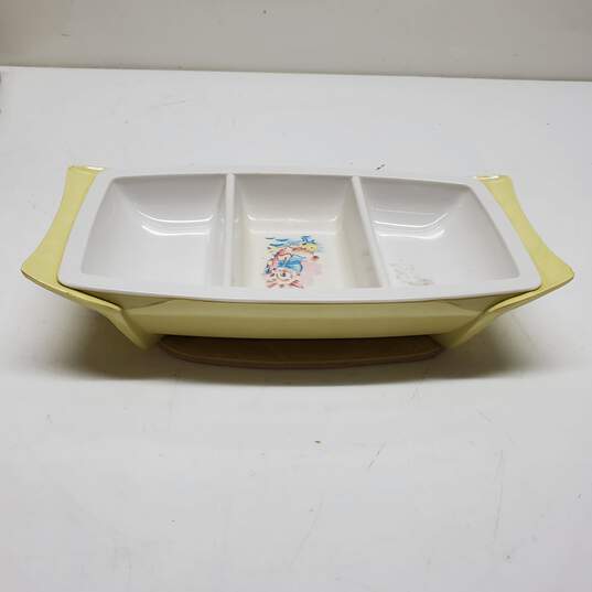 Vintage GE Divided Baby Food Bowl - UNTESTED FOR PARTS/REPAIRS image number 2