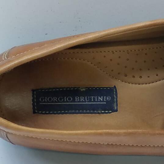 Georgio Brutini Brown Leather Loafers Men US 13M image number 7