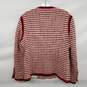 Gucci Women's Red Striped Tweed Wool Evening Jacket Size 48 AUTHENTICATED image number 3