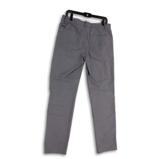 Mens Gray Flat Front Pockets Stretch Jackpot Utility Golf Pants Size 32X34 image number 2