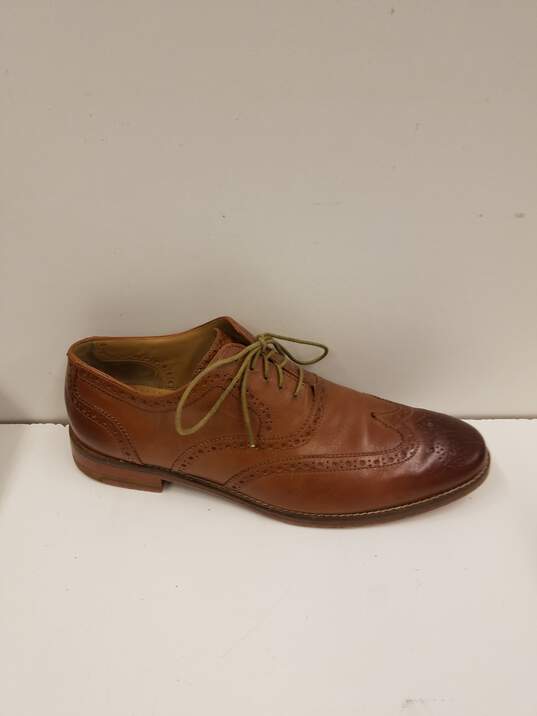 Cole Haan Brown Leather Cambridge Wingtip Oxfords Men's Size 10.5 image number 1