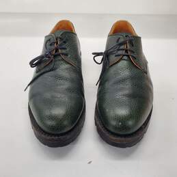 Ludwig Reiter Men's Green Pebble Leather Oxfords Size 8 alternative image