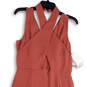 NWT Womens Pink Cross Over Halter Neck Back Zip Bodycon Dress Size 8 image number 3