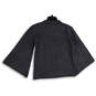 NWT Womens Gray Medium Wash Slit Bell Sleeve Denim Jacket Size Small image number 2