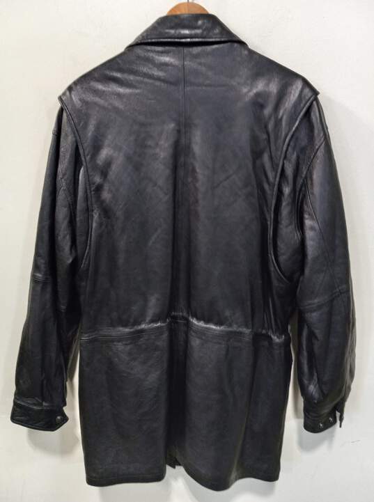 Pelle Studio Wilsons Men's Black Leather Jacket Size M image number 9