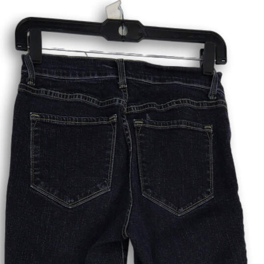 Womens Blue Denim Medium Wash Pockets Stretch Ankle Jeans Size 2 Petites image number 4