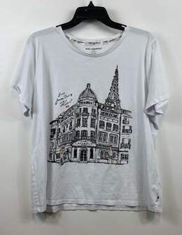 Karl Lagerfeld White T-shirt - Size X Large