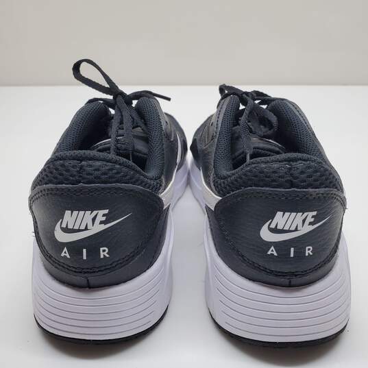 Nike Air Max Black Running Shoes Black and White Women's Size 8 image number 4