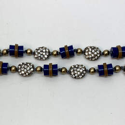 Designer J. Crew Multicolor Round Crystal Studded Balls Beaded Necklace alternative image