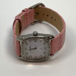 Designer Fossil F2 ES-1013 Silver-Tone Rhinestone Bezel Analog Wristwatch alternative image