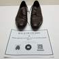 AUTHENTICATED Prada Brown Leather Lace Up Oxfords Size 11 image number 1