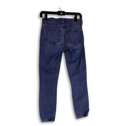 Womens Blue Denim Medium Wash Pockets Stretch Slim Fit Skinny Jeans Size 25 alternative image