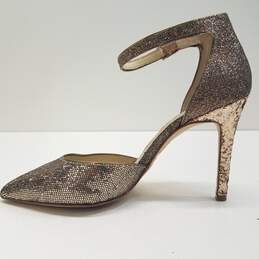 Aldo Gold Sparkle Heels Women's Size 6.5 alternative image