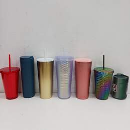Bundle Of Assorted Starbucks Metal Drinking Cups alternative image