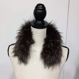 St. John Sport 100% Raccoon Fur Collar Size S