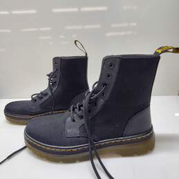 Dr. Martens Combs Black Fabric Boots Size 9