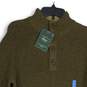 NWT G.H. Bass & Co. Mens Green Long Sleeve Knitted Henley Sweater Size Medium image number 3