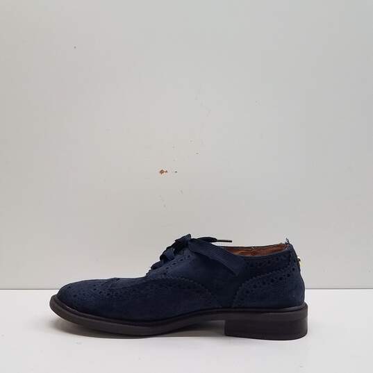 Tommy Hilfiger Suede Oxford Wingtip Shoes Navy 6.5 image number 2