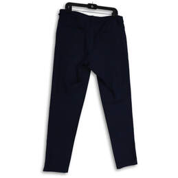 Mens ABC Navy Blue Flat Front Pockets Straight Leg Chino Pants Size 34 alternative image