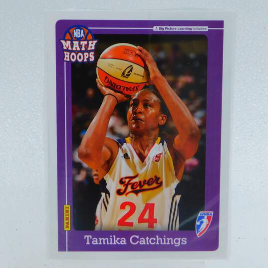 2012 Tamika Catchings Panini Math Hoops 5x7 Basketball Card Indiana Fever image number 1