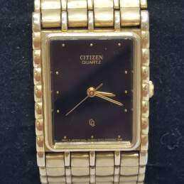 Vintage Men's Citizen Classic Tank in Gold Tone Bracelet Stainless Steel Watch alternative image