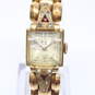 Vintage 10 Microns Gold Plated Ladies Mechanical Analog Watch - 67.5g image number 3