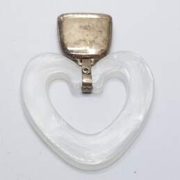 Sterling Silver Heart Shape Baby Rattle 18.6g