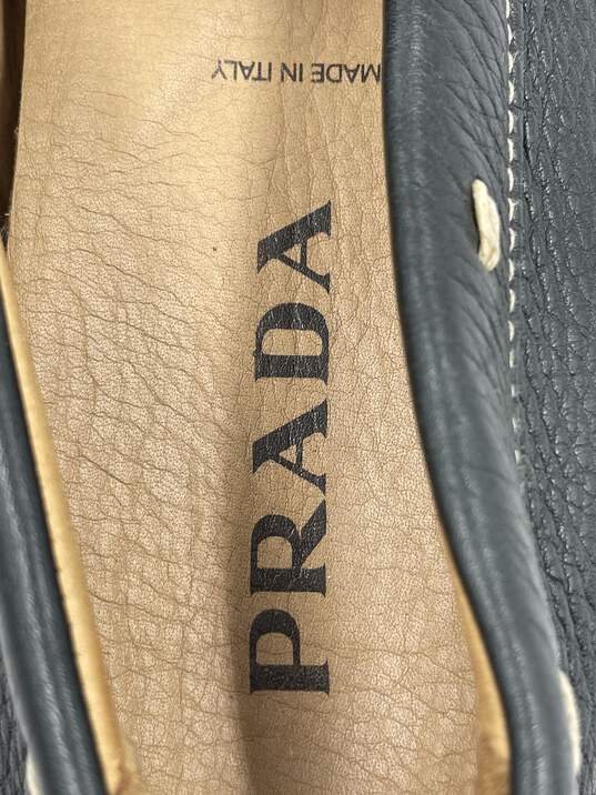 Authentic Prada Green Driver Loafers M 9.5 image number 5