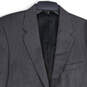 Mens Gray Notch Lapel Flap Pockets Long Sleeve Two Button Blazer Size 40R image number 3