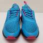 Nike Air Max 270 South Beach Blue/Pink Sneakers Size 8 image number 2