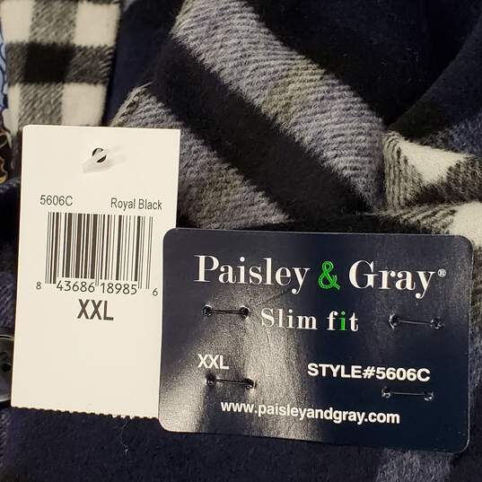Paisley & Gray Women Blue Plaid Coat XXL NWT image number 6