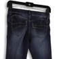 Womens Blue Stretch Medium Wash Pockets Comfort Denim Skinny Jeans Size 1 image number 4