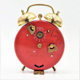 Vintage Hubert the Lion Robert Shaw Control Red Alarm Clock alternative image