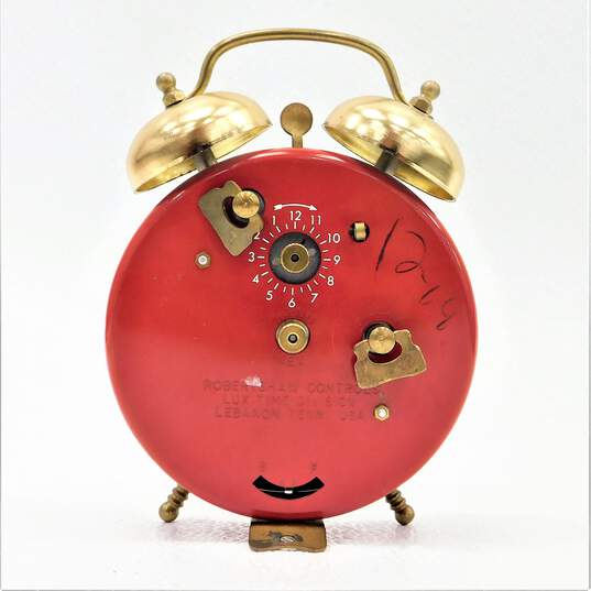 Vintage Hubert the Lion Robert Shaw Control Red Alarm Clock image number 2