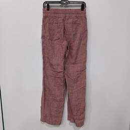 Women's Athleta Pink Activewear Linen Pants Sz 2 NWT alternative image
