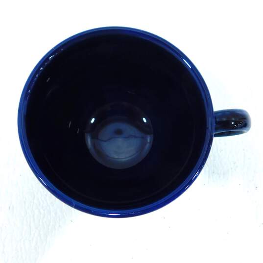 VTG Fiestaware Cobalt Blue Set of 4 Coffee Cups & Saucers image number 15