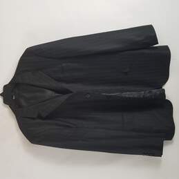 D&G Men Black Pinstripe Single Breasted Button Up Sport Coat Blazer Jacket XL 52