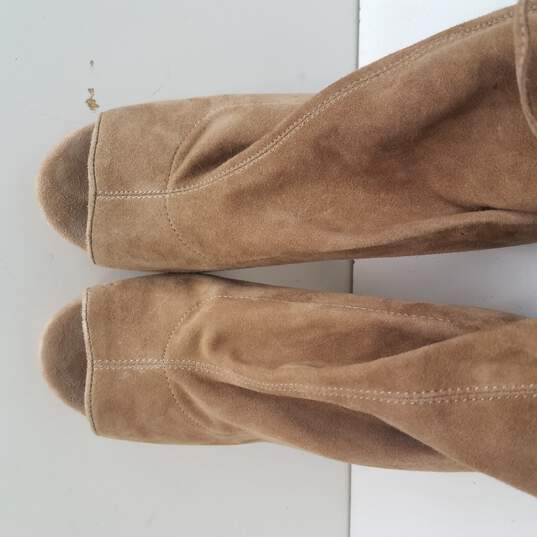 Steve Madden Beige 'Cavalier' Open Toe Booties Women's Size 7.5 image number 6
