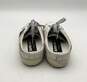 Golden Goose Men's Size 40 Leather Silver, White, and Blue Slide Sneakers image number 4