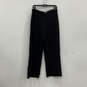 Womens Black Knitted Flat Front Straight Leg Pull-On Ankle Pants Size 8 image number 2