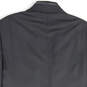 Mens Black Notch Lapel Flap Pocket Long Sleeve Two Button Blazer Size 40/L image number 4