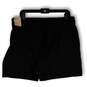NWT Mens Black Flat Front Elastic Waist Yoga Athletic Shorts Size Large image number 2