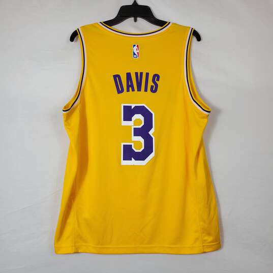 NBA Fanatics Men Yellow Los Angeles Lakers Basketball Jersey M image number 2