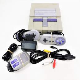 Nintendo SNES Console  W/ 2 Controllers & Cords No Games