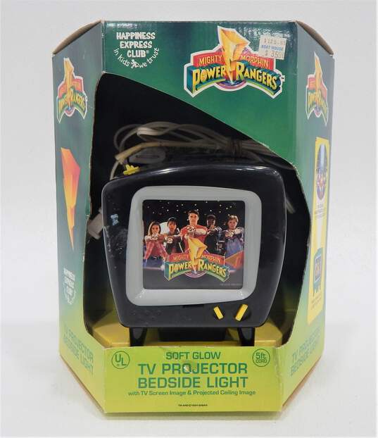 VTG 1994 Mighty Morphin Power Rangers TV Projector Soft Glow Bedside Light IOB image number 1