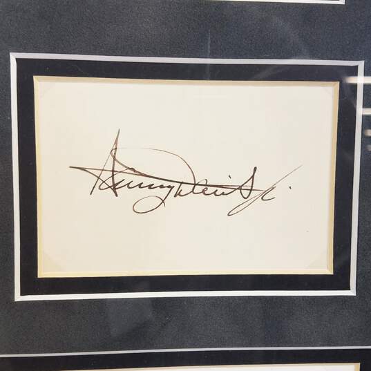Signed, Framed & Matted Photo of The Rat Pack - Sinatra, Davis. Martin, Lawford, Bishop image number 4